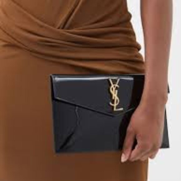 YSL Patent Leather Clutch - Picture 1 of 2